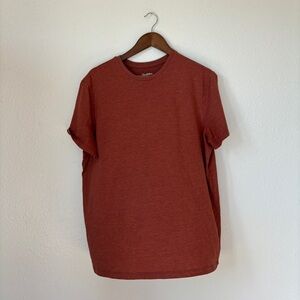 Solid Orange Short Sleeve Crewneck T-Shirt